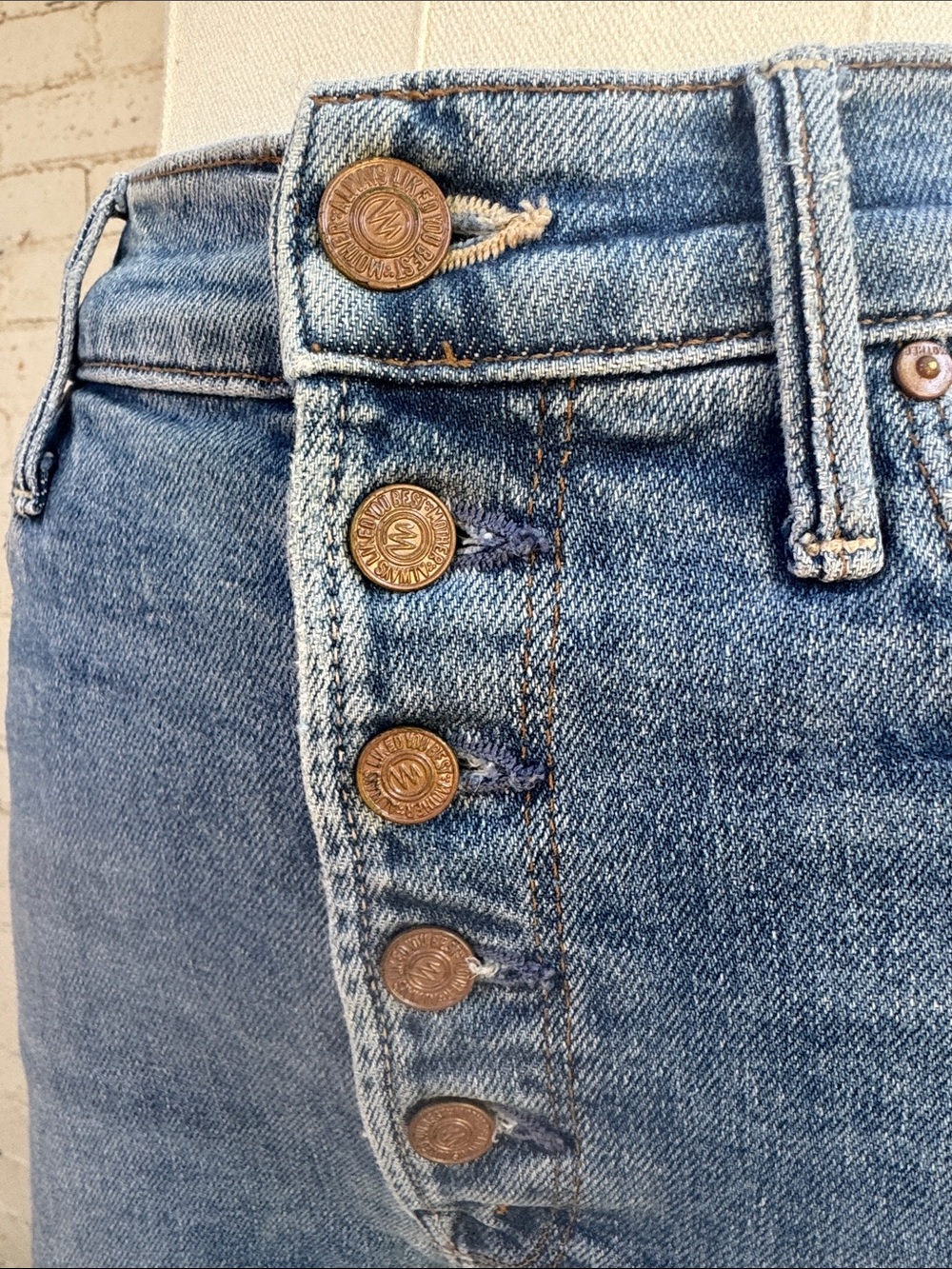 MOTHER The Pixie Dazzler Ankle Fray Shoot To Thrill Size 26 - Picture 8 of 16